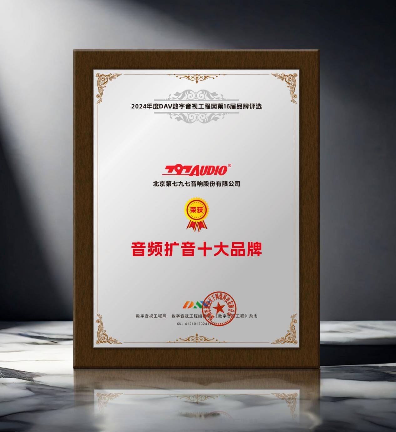 2024年度音频扩音十大品牌”名单公布！j9九游会登录喜讯来袭！ DAV01“(图5)